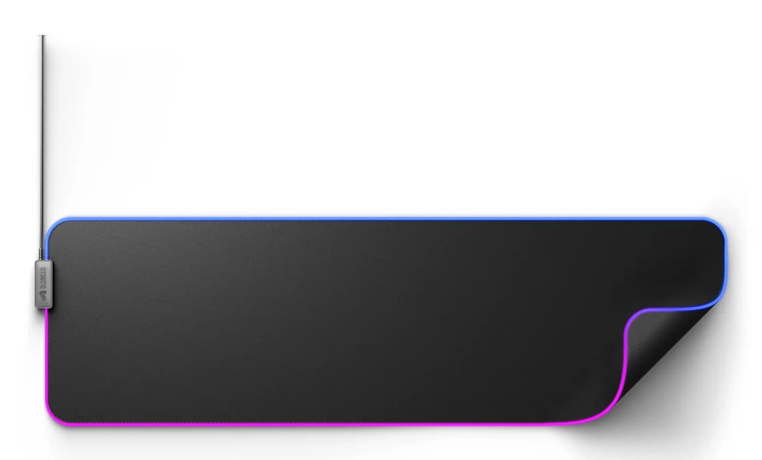 Glorious Mouse Pad 2 GLED Large Extended RGB -pelihiirimatto, 915x280 mm, musta