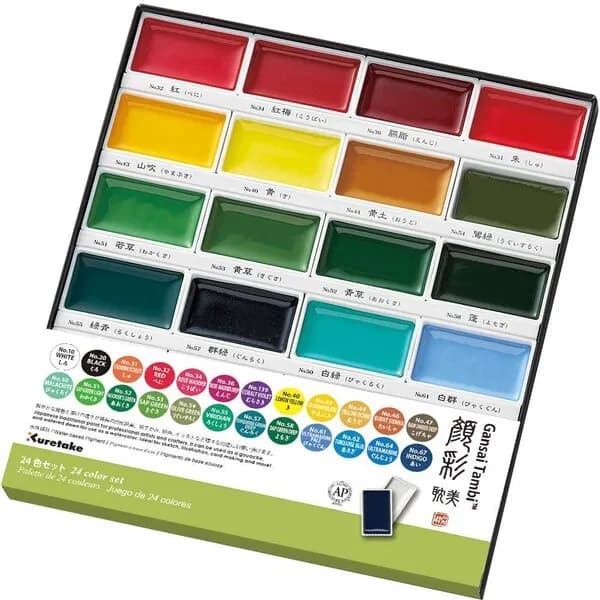 GANSAI TAMBI Aquarel 24 colour set