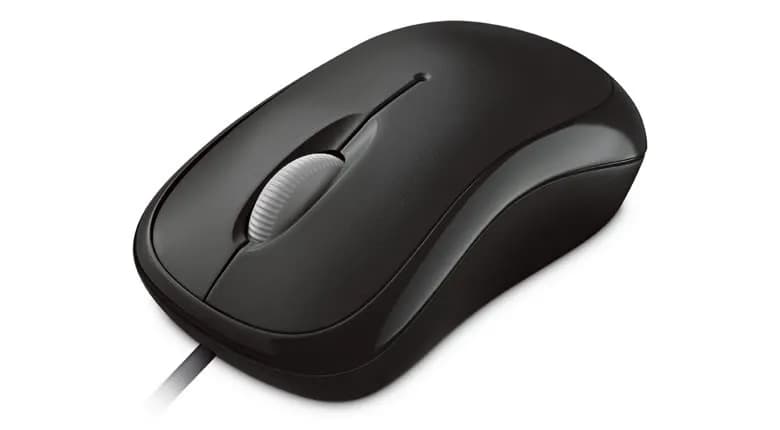 Microsoft Basic Optical Mouse -langallinen hiiri, musta