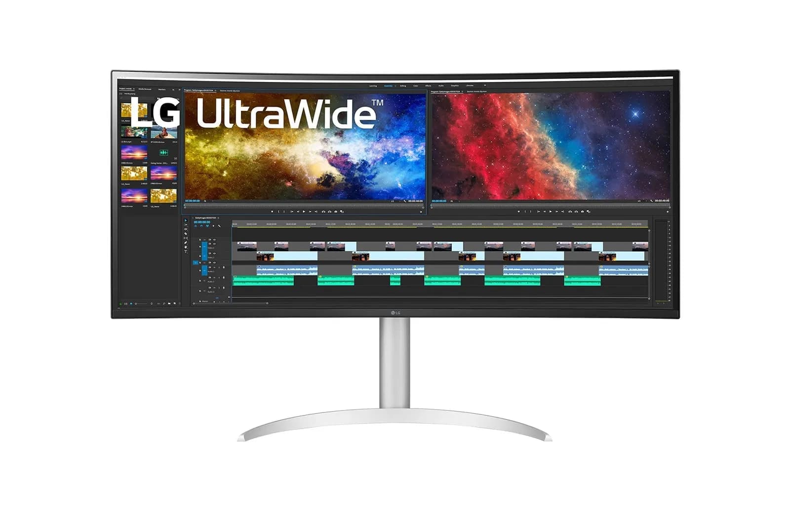 LG 38BQ85C-W 37.5" WQHD+, IPS, USB-C hub -kaareva näyttö