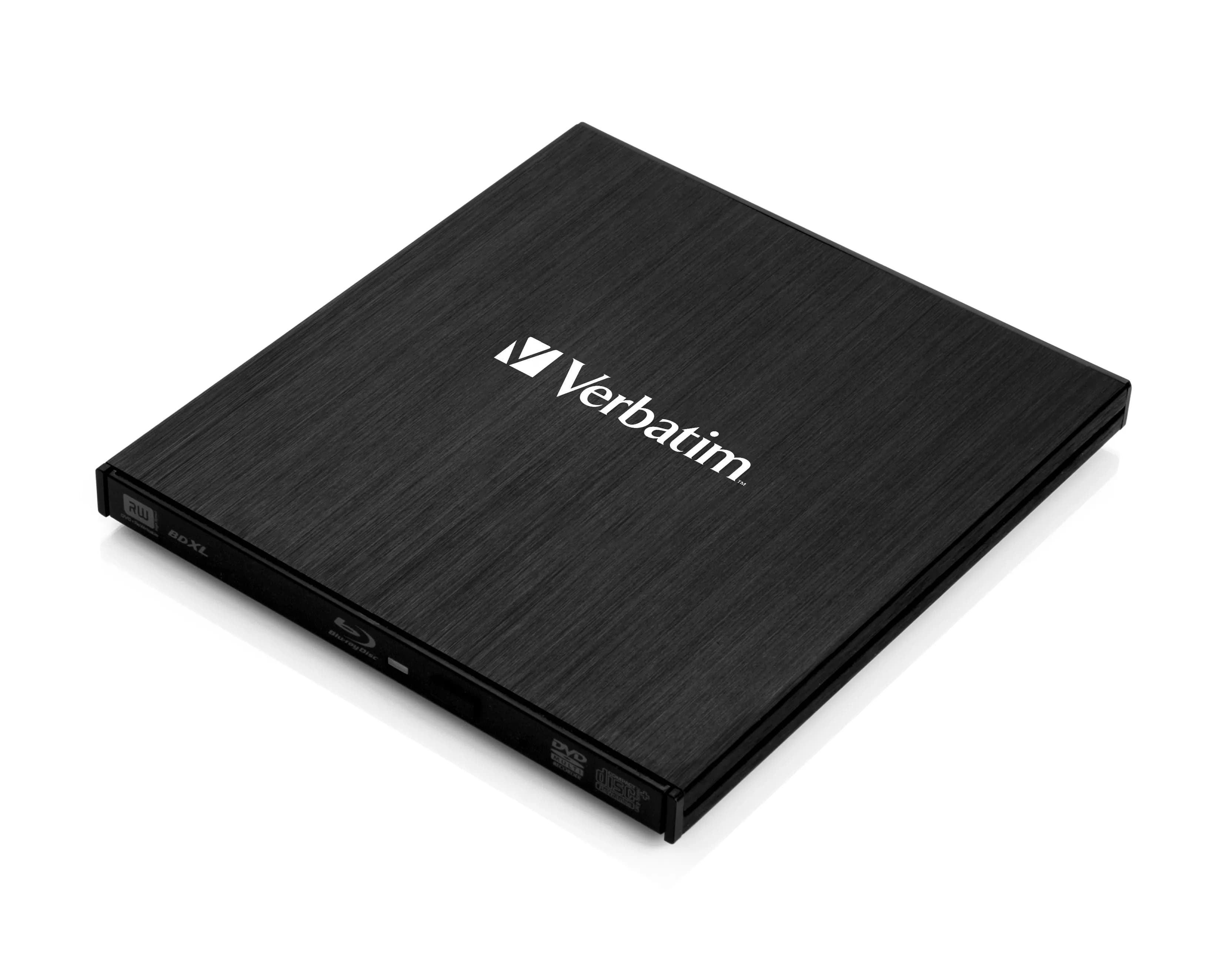 Verbatim 43890, ohut ulkoinen Blu-ray-kirjoitin, USB 3.2 Gen 1, musta