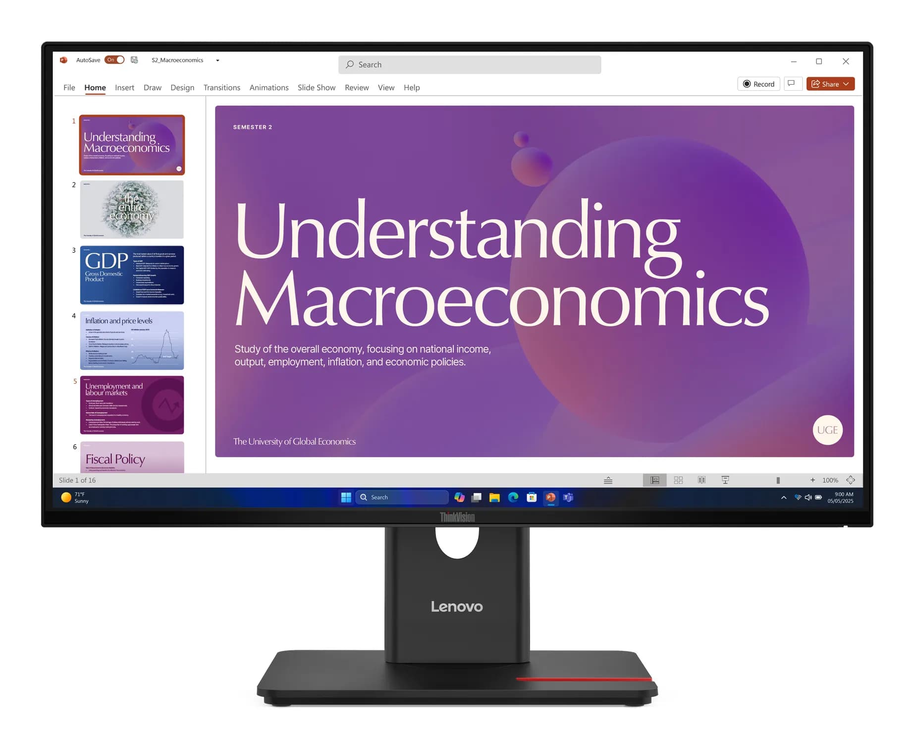 Lenovo ThinkVision T24D-40 23.8" Full HD, IPS, 120Hz, USB-C hub -näyttö
