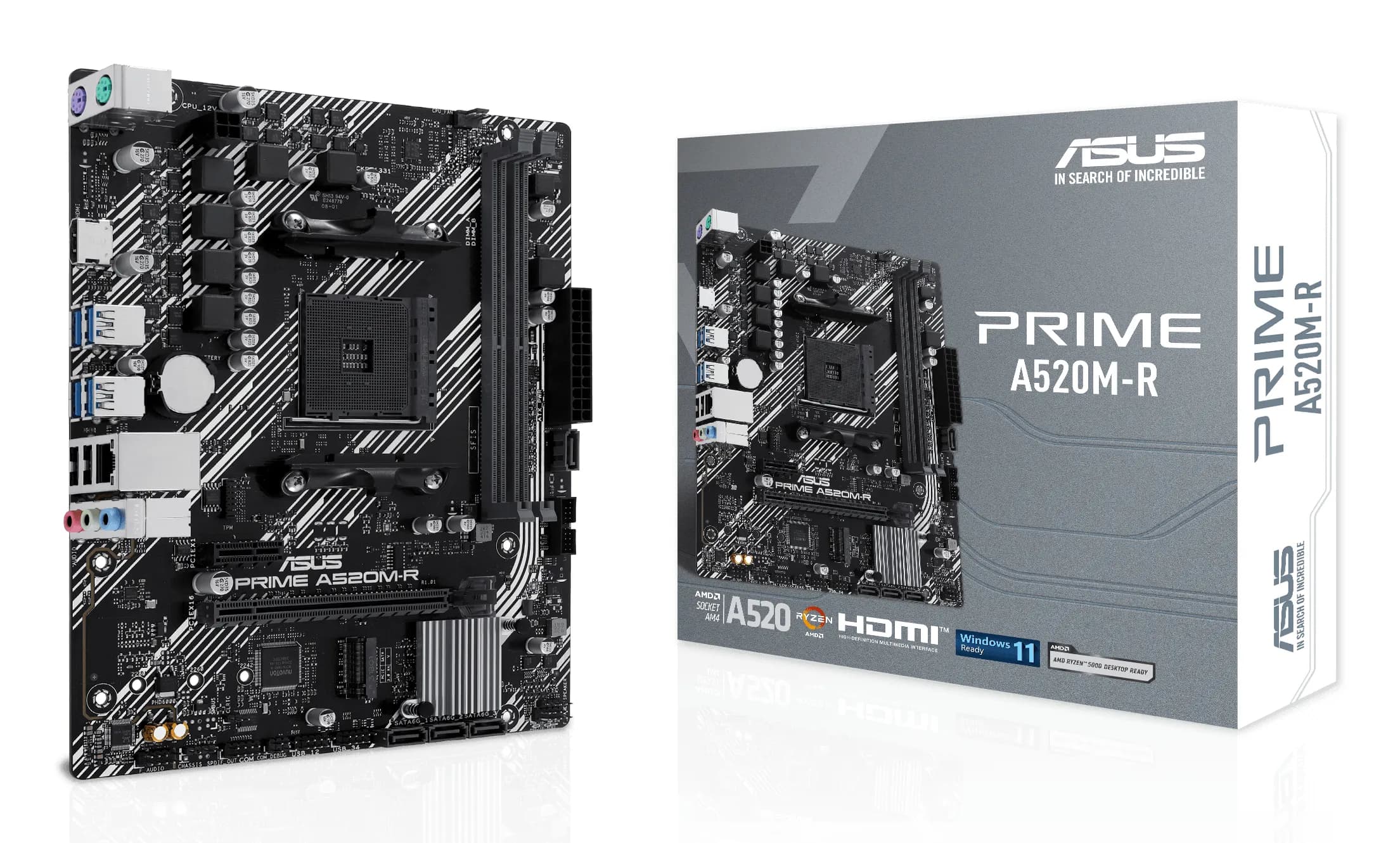 Asus PRIME A520M-R AM4 mATX -emolevy