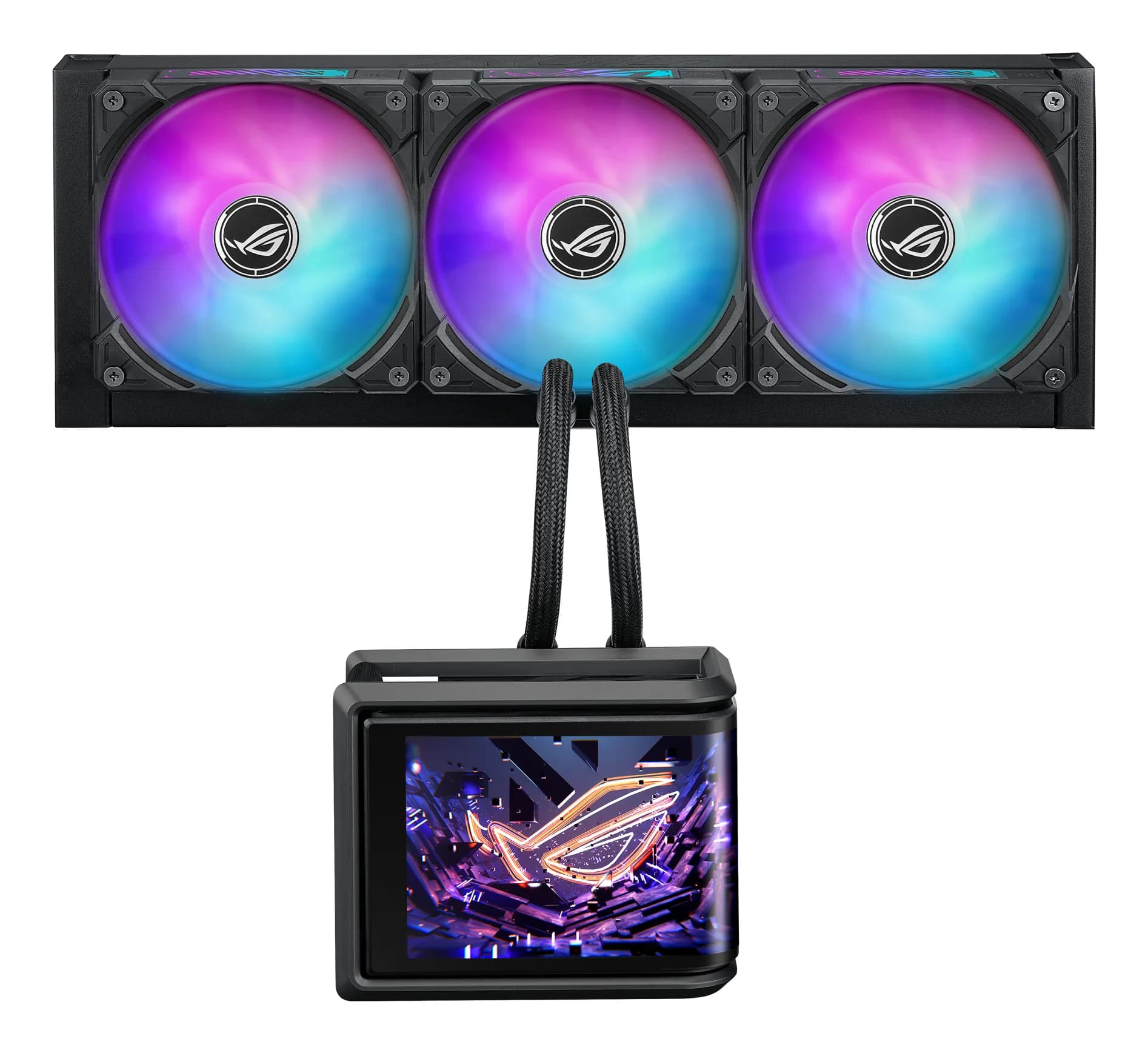 Asus ROG Ryuo IV SLC 360mm ARGB -nestejäähdytin, musta