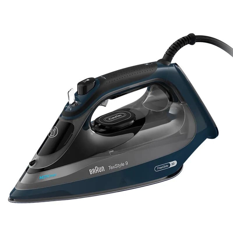 Braun TexStyle 9 SI 9682 DB -höyrysilitysrauta, 3200 W, 0,33 l, Dark Blue