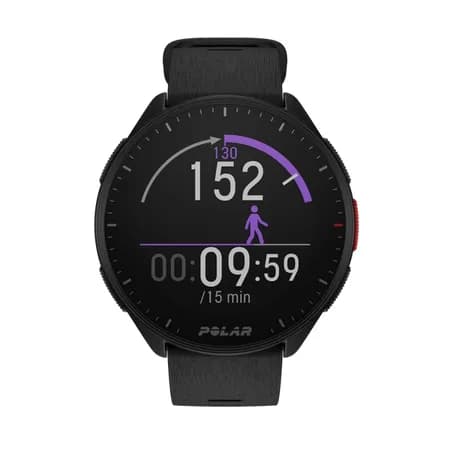 Polar Pacer 45mm -urheilukello, musta