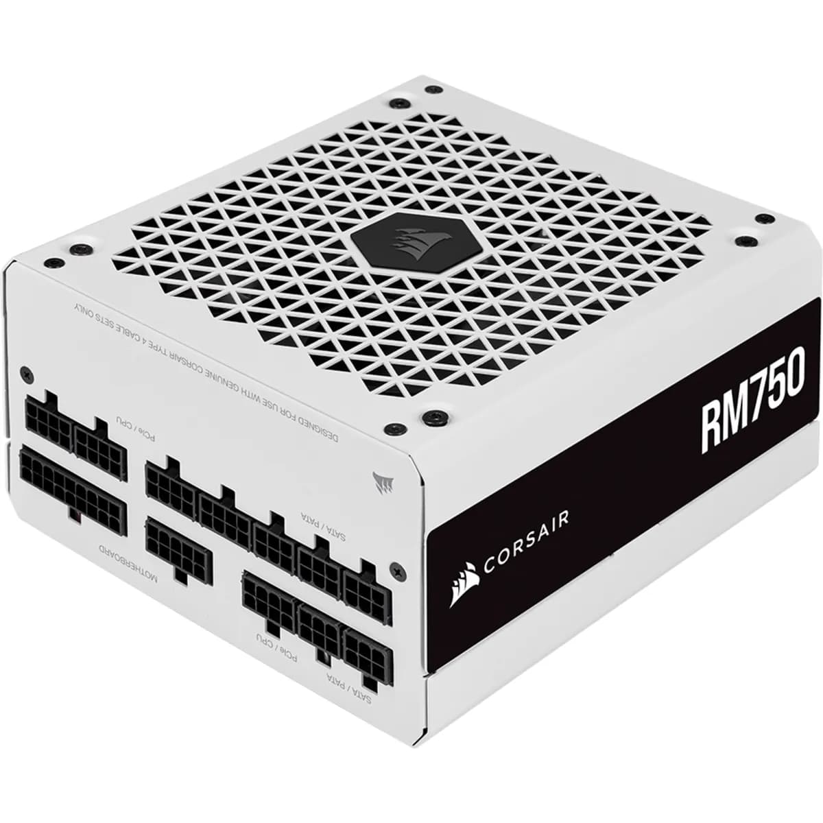 CORSAIR RM750 White 750W -virtalähde, 80 Plus Gold