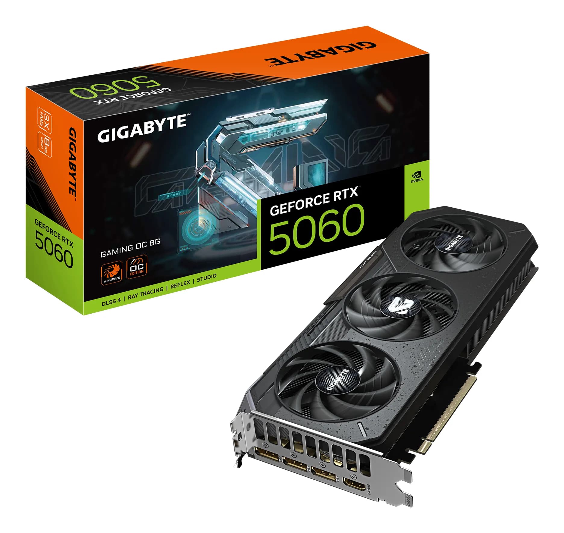 Gigabyte GeForce RTX 5060 Gaming OC 8 Gt -näytönohjain