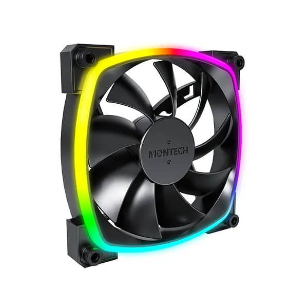 Montech AX120 PWM BK 120 mm PWM ARGB -kotelotuuletin - Musta