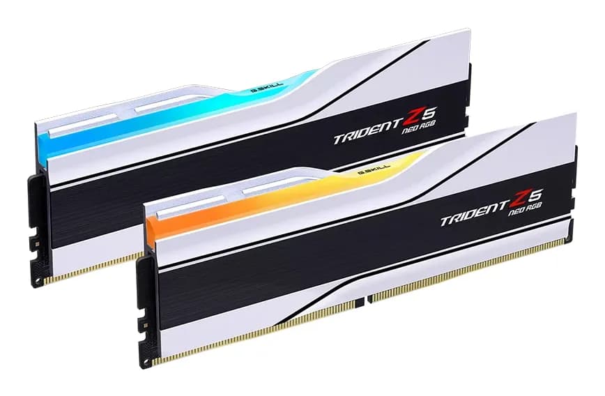 G.SKILL Trident Z5 Neo RGB 32 Gt (2 x 16 Gt) DDR5 8000 MHz, CL38 -muisti, valkoinen (EXPO)