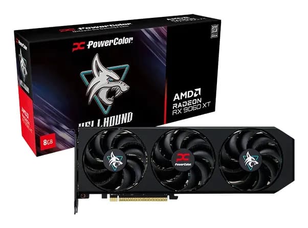 PowerColor Radeon RX 9060 XT Hellhound OC 8 Gt -näytönohjain