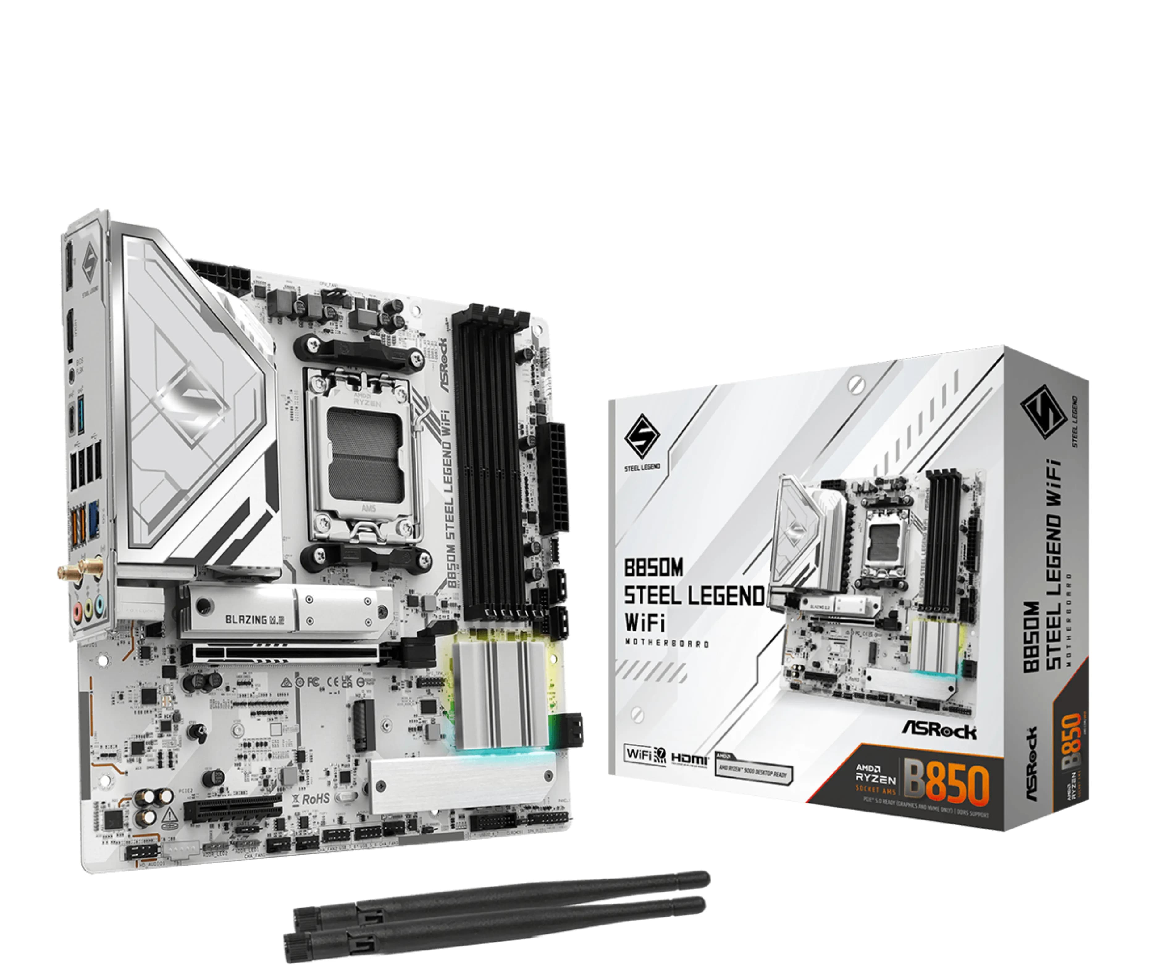 ASRock Steel Legend B850M WiFi 7 AM5 mATX -emolevy