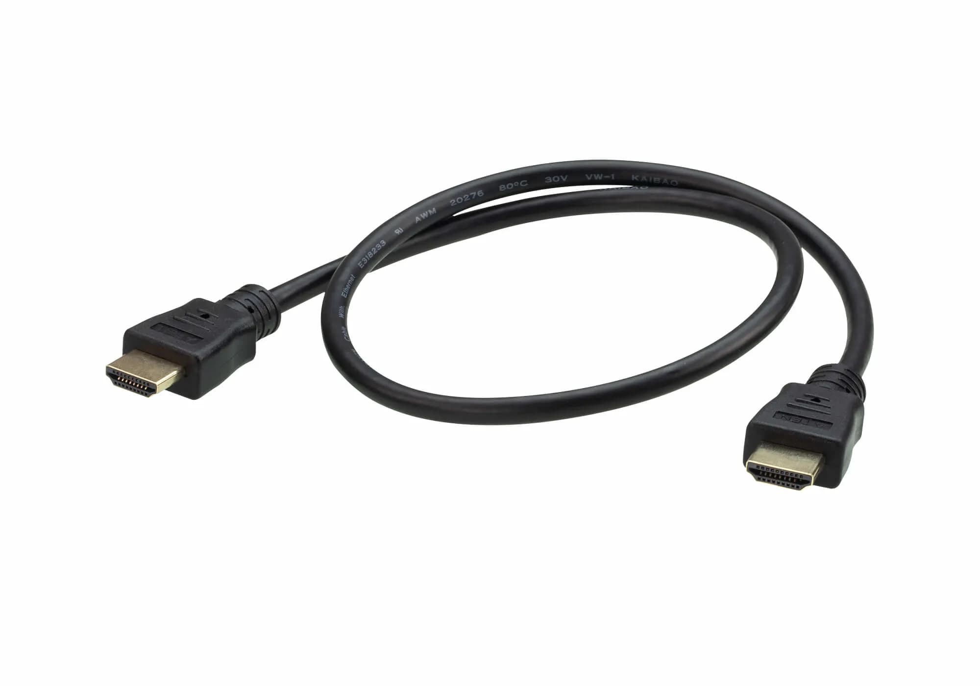 ATEN HDMI 2.0 -kaapeli jossa Ethernet, 0,6 m, musta