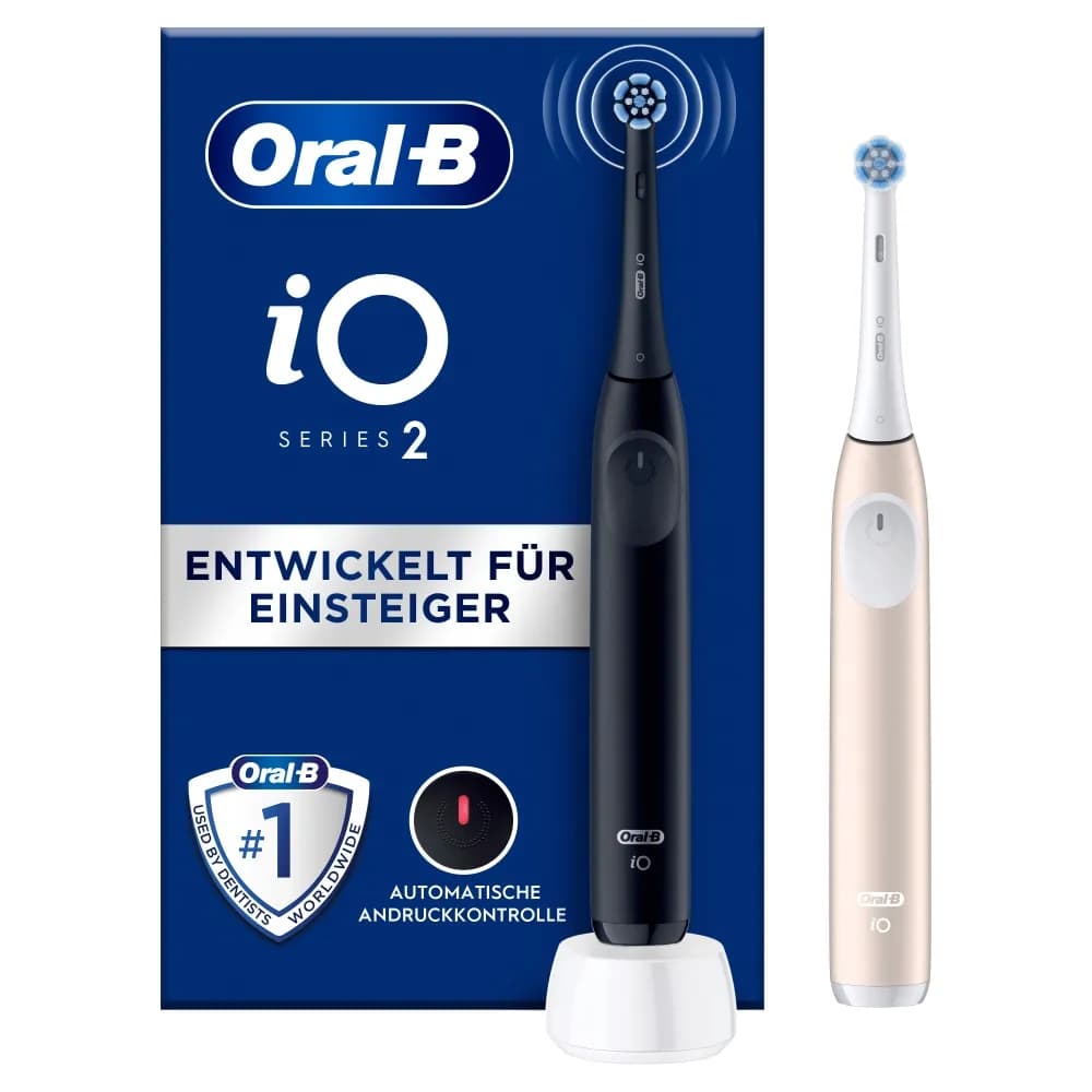 Oral-B iO2 Duo -sähköhammasharja, 2 kpl, musta/pinkki