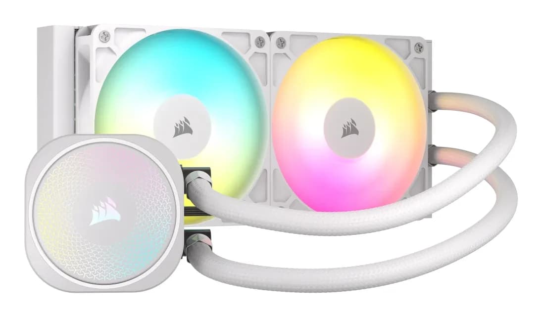 Corsair Nautilus 240 RS 240mm ARGB -nestejäähdytin, valkoinen