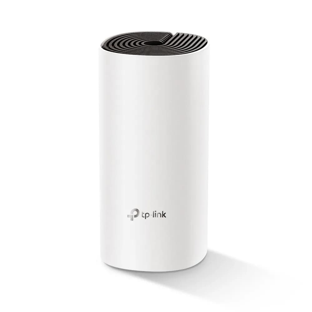 TP-Link Deco E4 -mesh WiFi -järjestelmä, Wi-Fi 5, AC1200, Dual-band, 1 kpl, valkoinen/harmaa