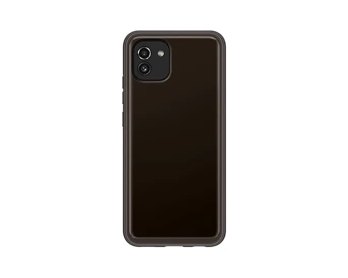 Samsung Galaxy A03 Clear Case -suojakuori, Musta