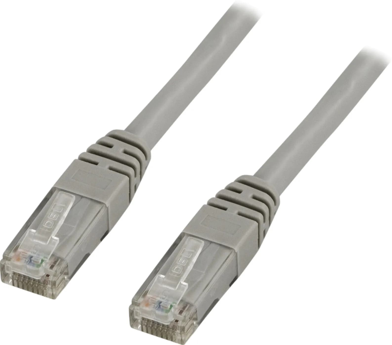 Deltaco Cat6 U/UTP LSZH RJ45 50m -verkkokaapeli, harmaa
