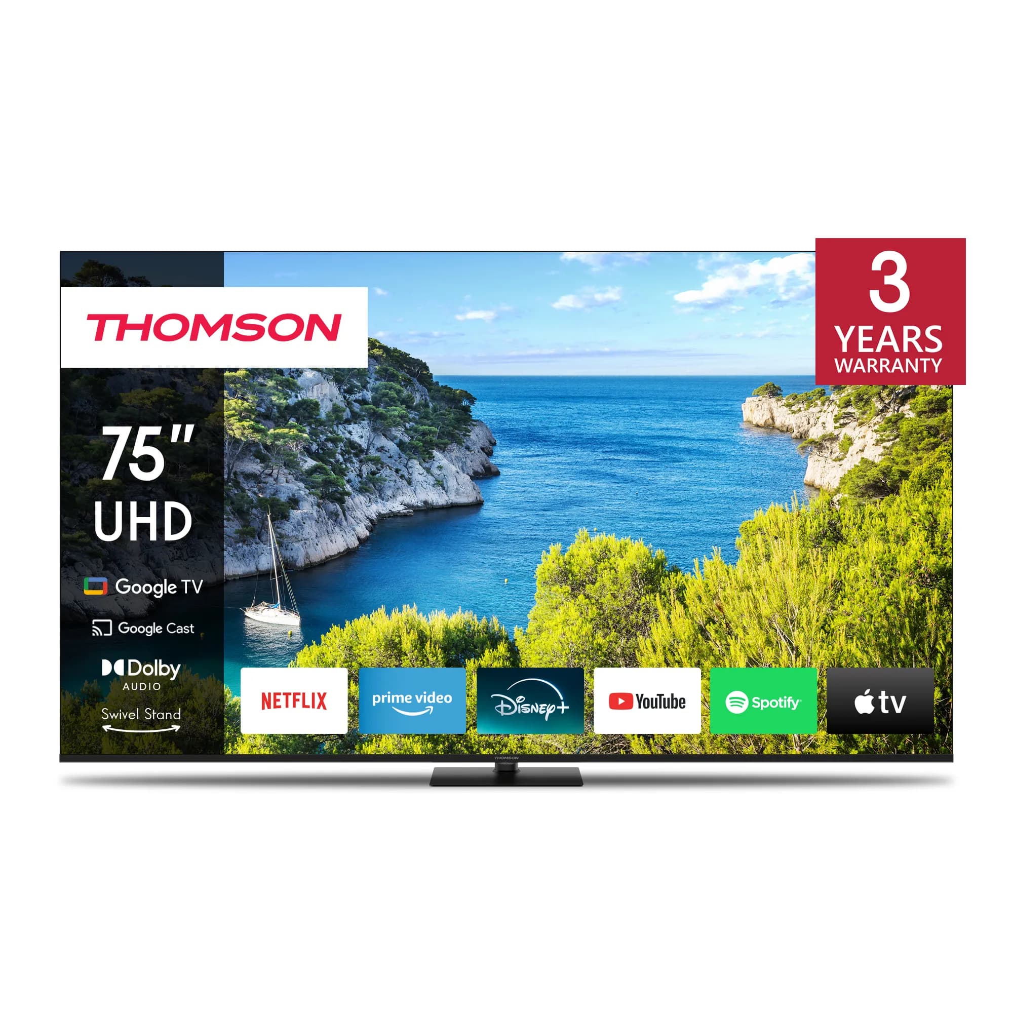 Thomson 75UG5C14 75" 4K LED Google TV, 60 Hz, HDR10