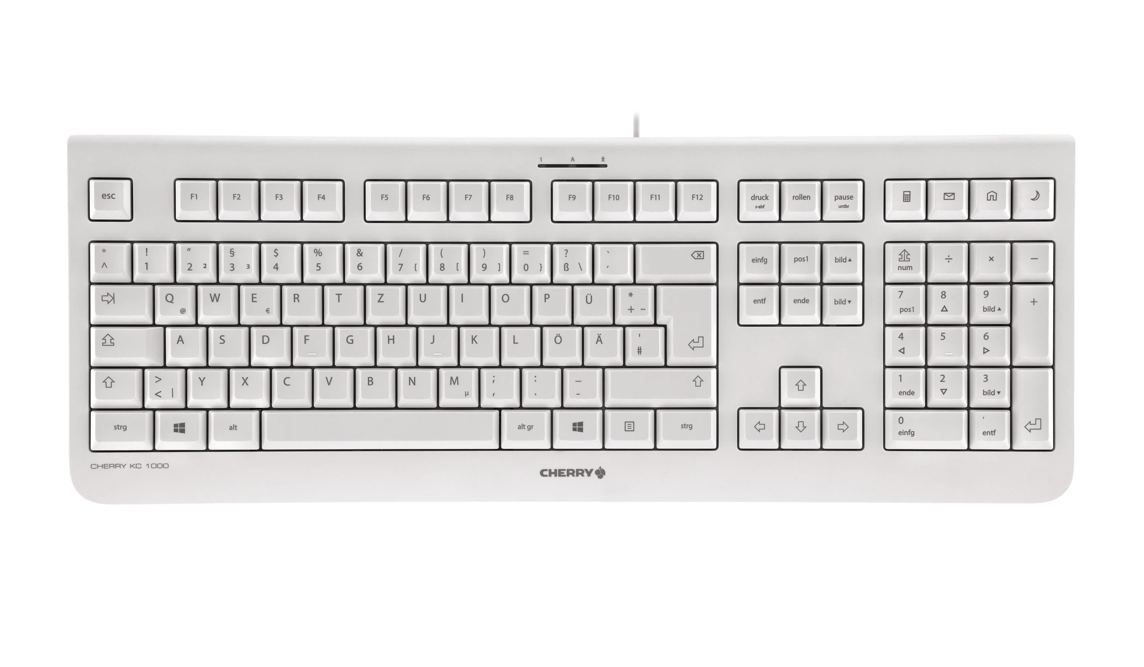 CHERRY KC 1000 -näppäimistö, LPK, harmaa