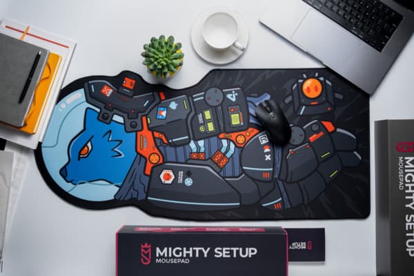 Mighty Setup Voidwalker Devoid -pelihiirimatto, 900x400 mm, musta