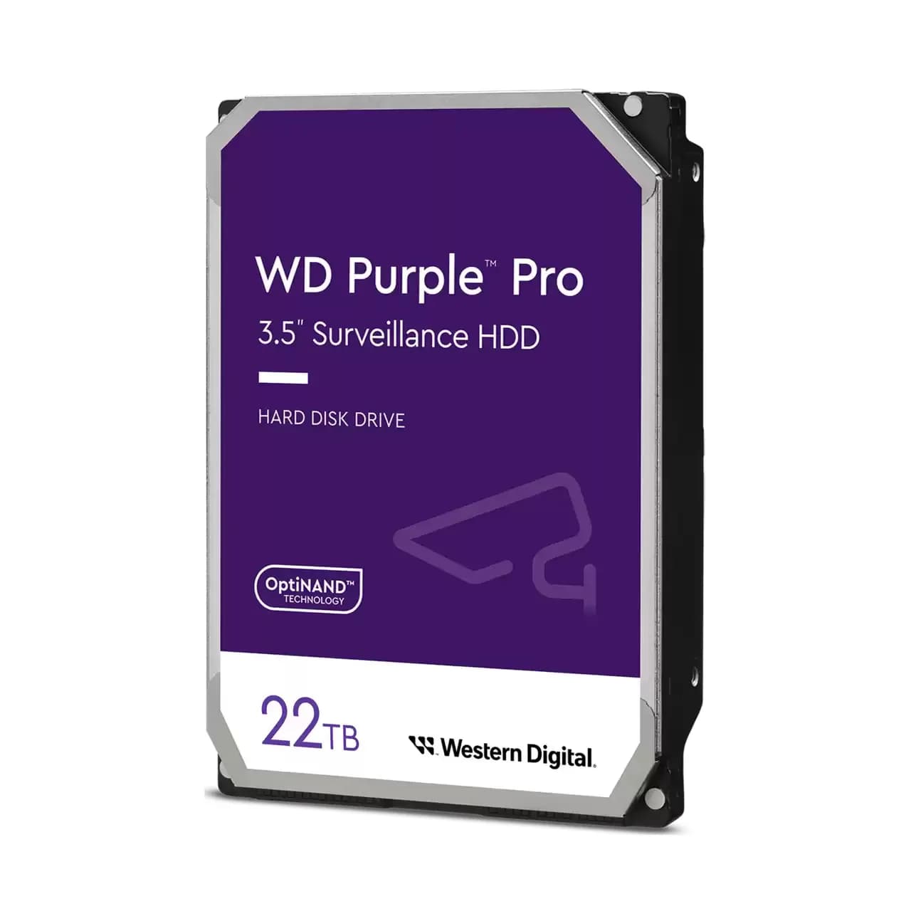WD Purple Pro 3.5" 22 Tt, 7200 RPM, 512 MB, 550 WRL, SATA III -kovalevy (valvontakäyttöön)