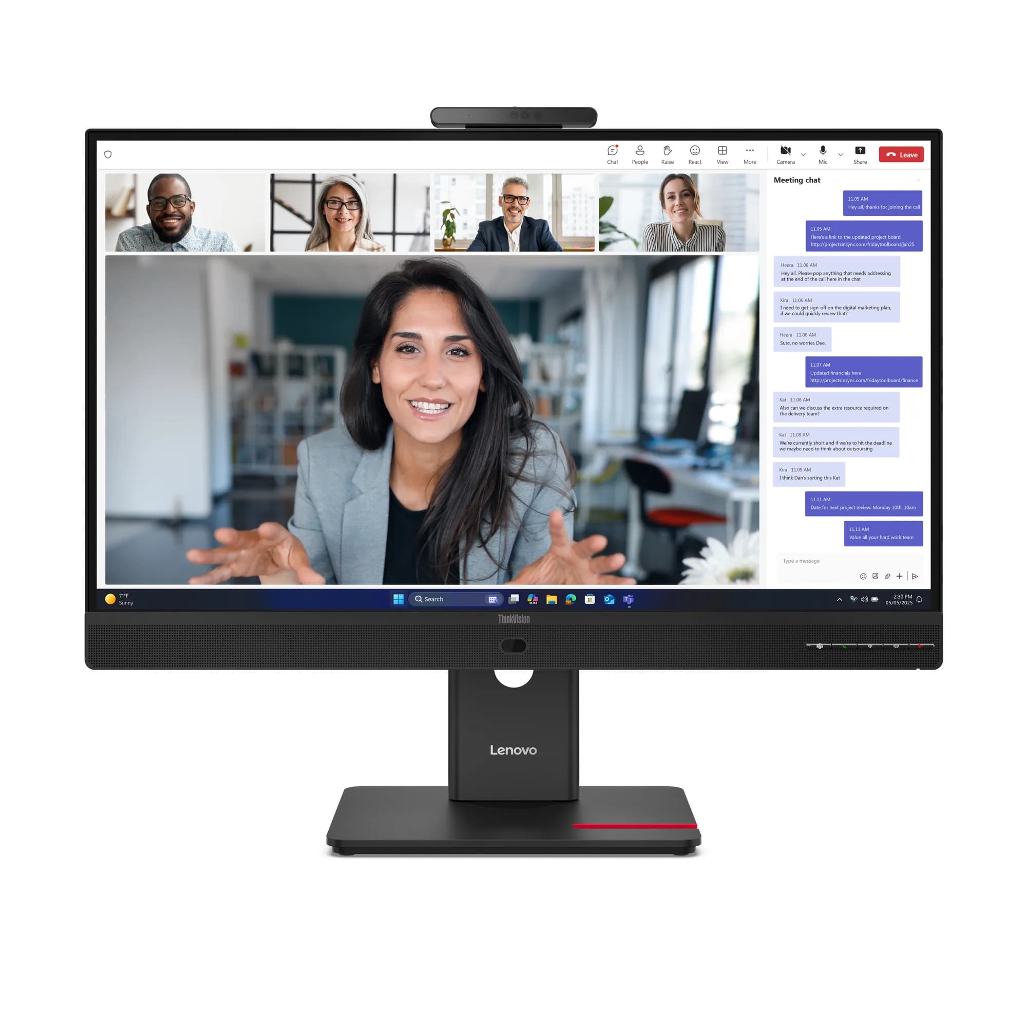 Lenovo ThinkVision T24-4v 23.8" Full HD, IPS -näyttö