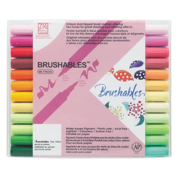 ZIG Brushables MS-7700 24-set