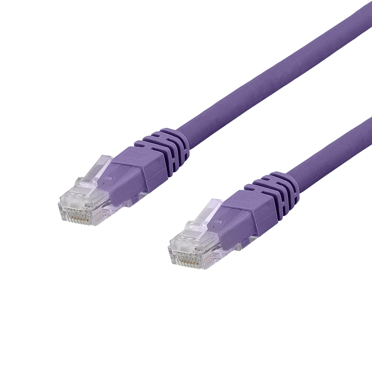 Deltaco Cat6a U/UTP RJ45 1m -verkkokaapeli, lilac