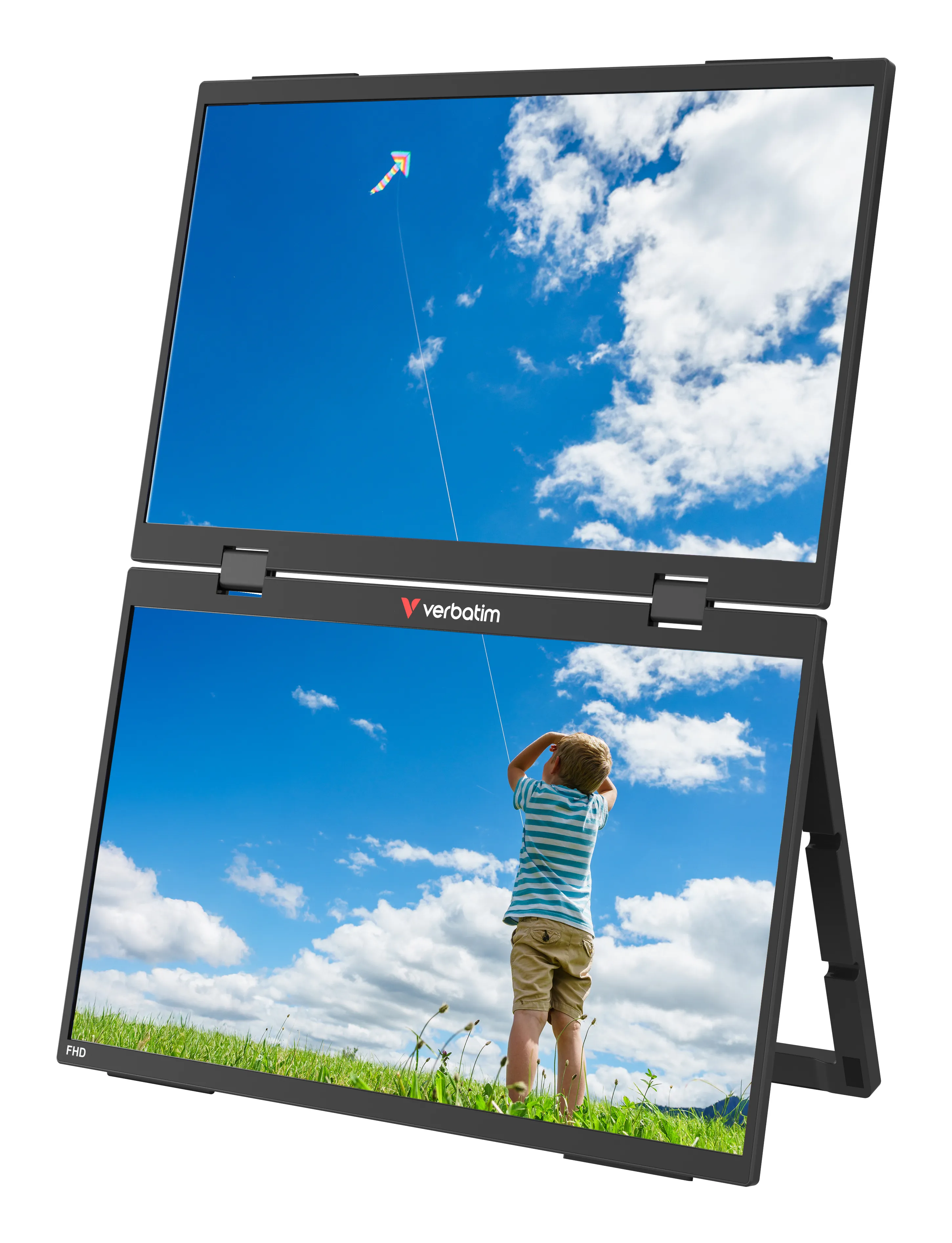 Verbatim Dual Monitor Essentials 32403 15.6" Full HD, IPS, HDR -kannettava näyttö, USB-C hub