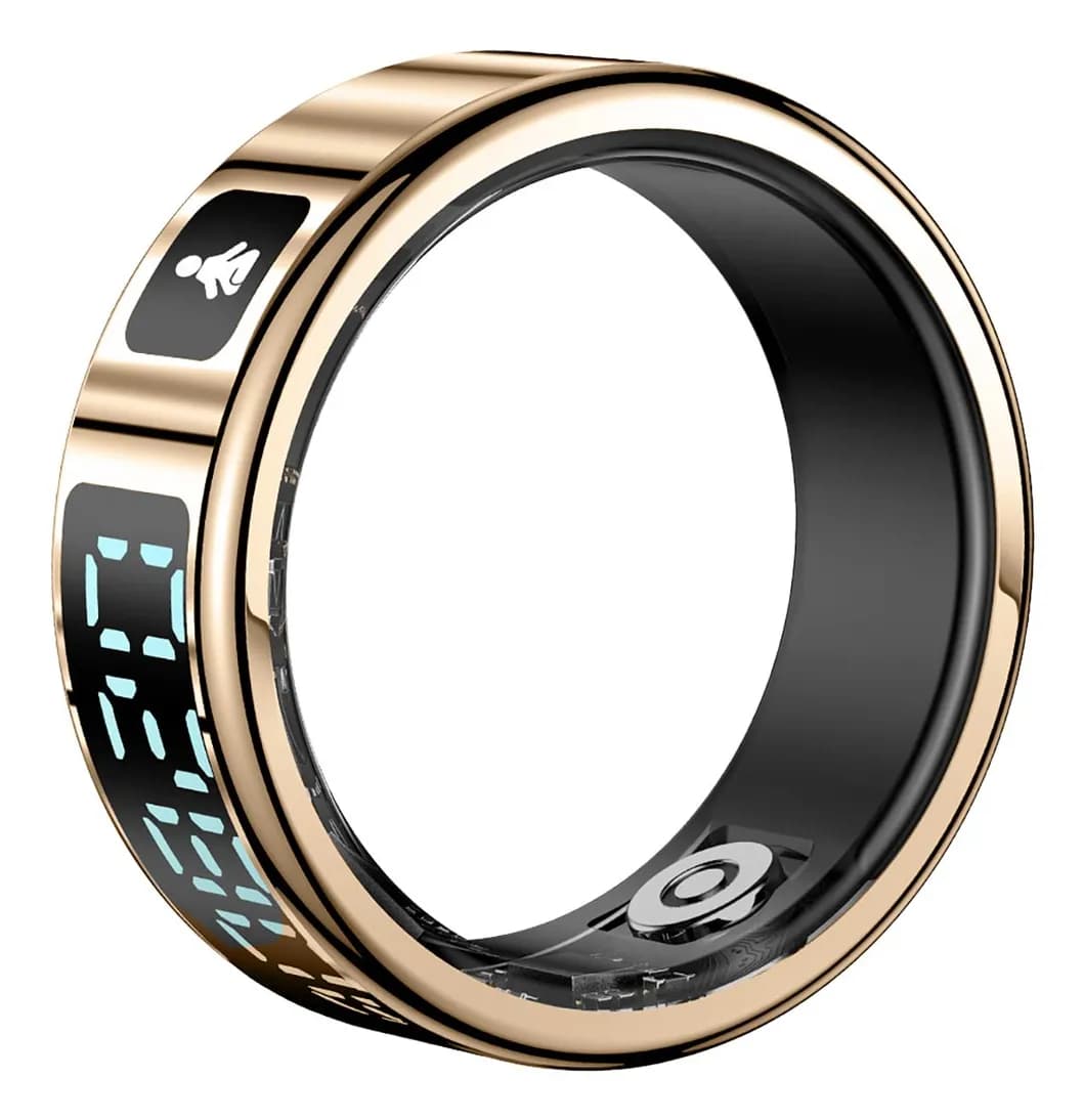 Fitring Smart Ring -älysormus LCD-näytöllä, M