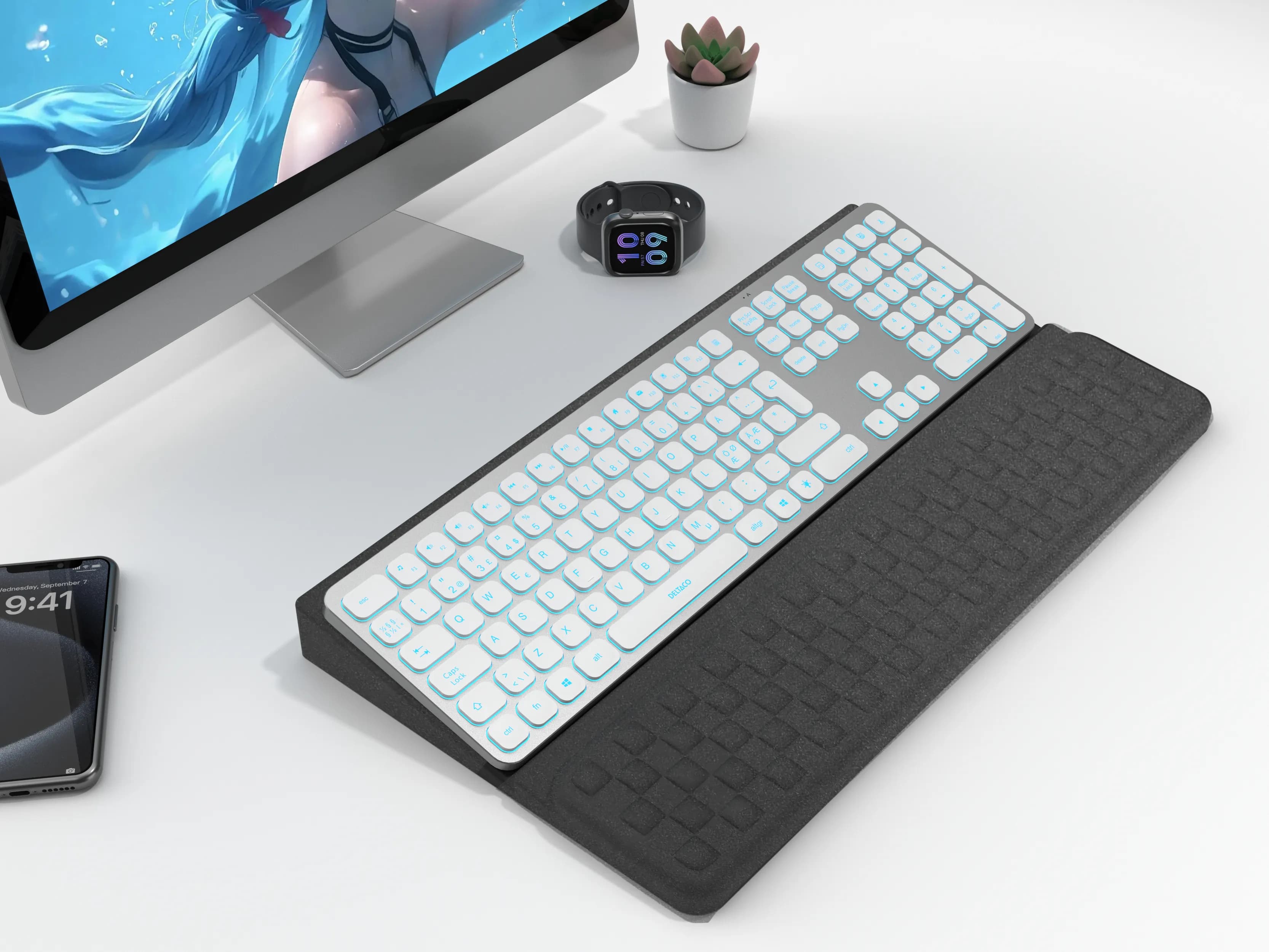 Deltaco Ergonomic -rannetuki