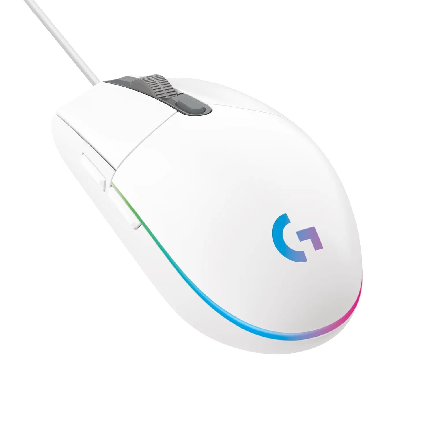 Logitech G203 LIGHTSYNC -langallinen pelihiiri, valkoinen