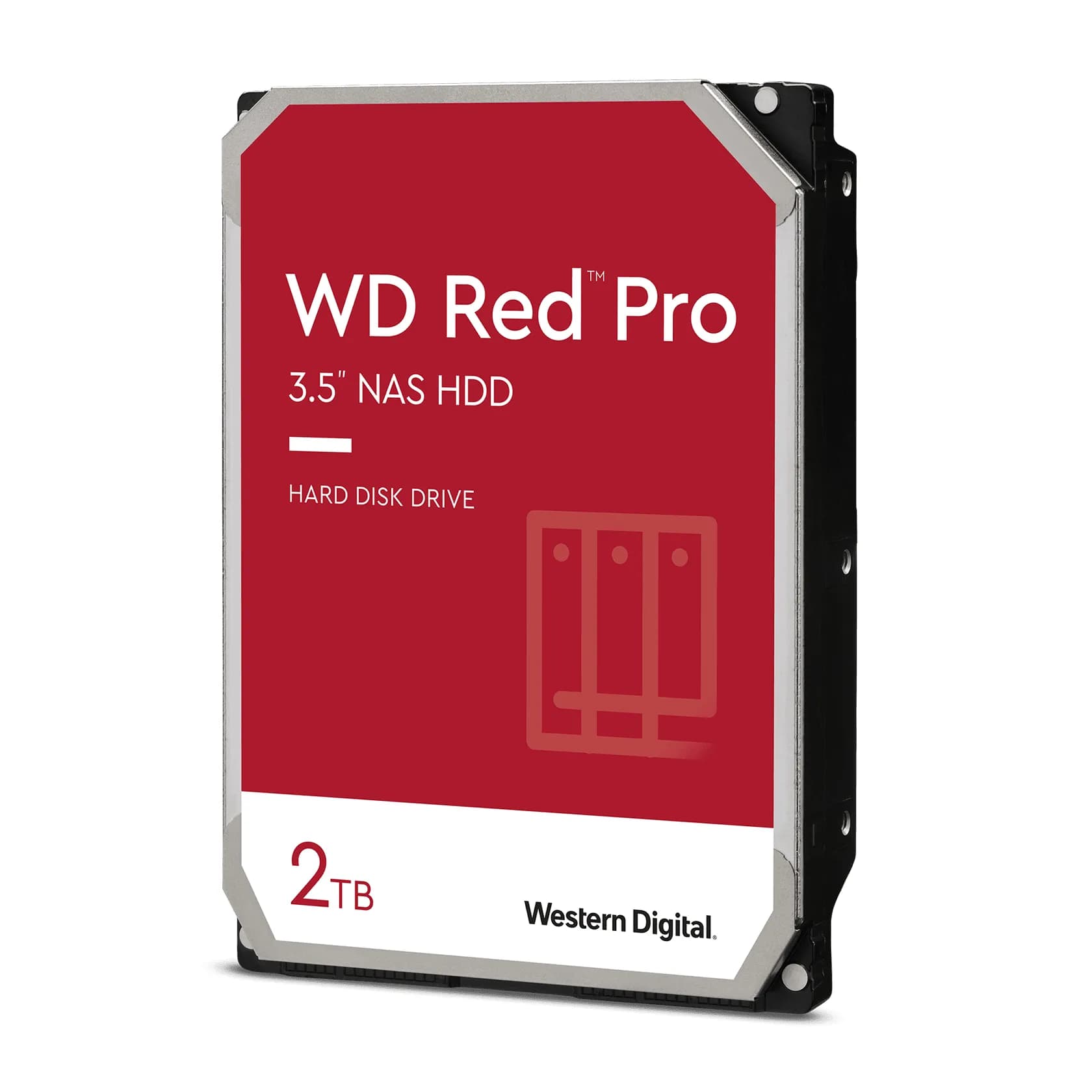 WD Red Pro 3.5" 2 Tt, 7200 RPM, 64 MB, SATA III -kovalevy (NAS)