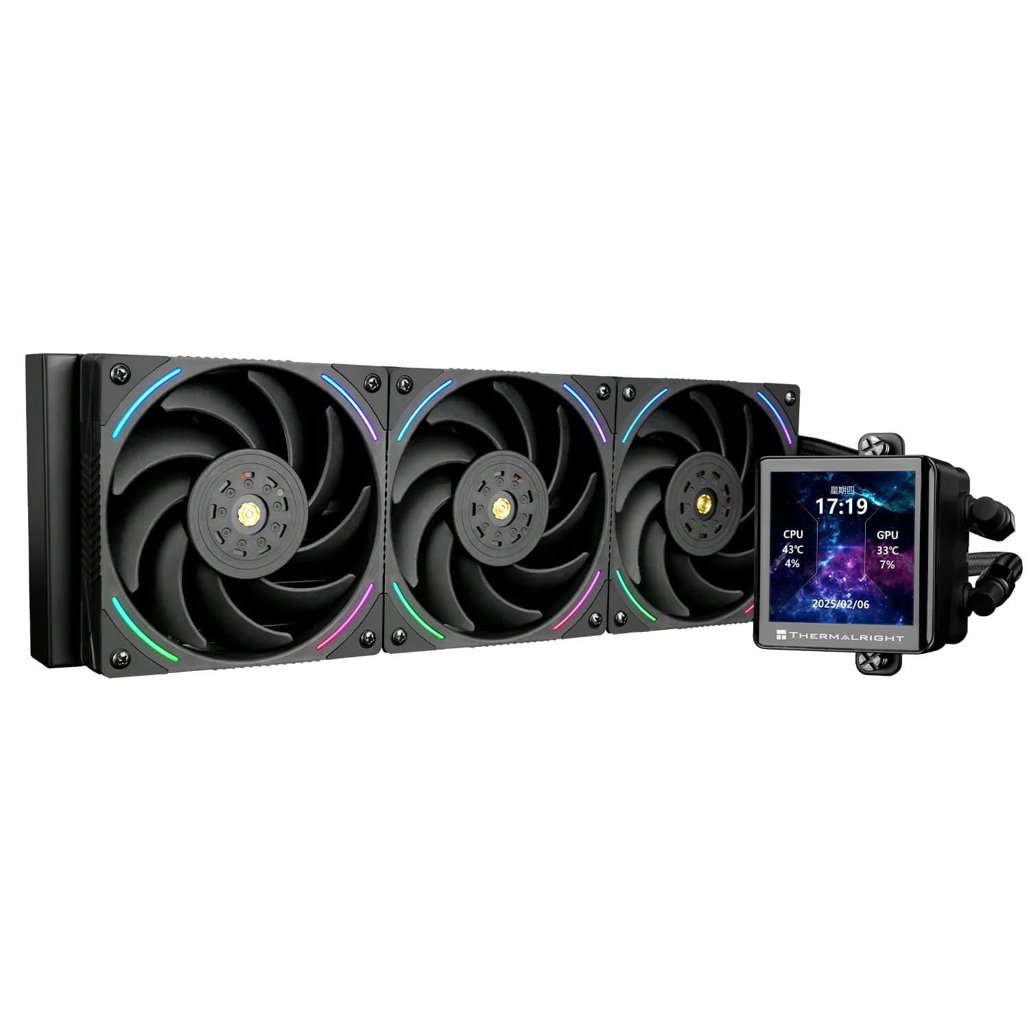 Thermalright Frozen Vision V2 360 ARGB -nestejäähdytin, musta