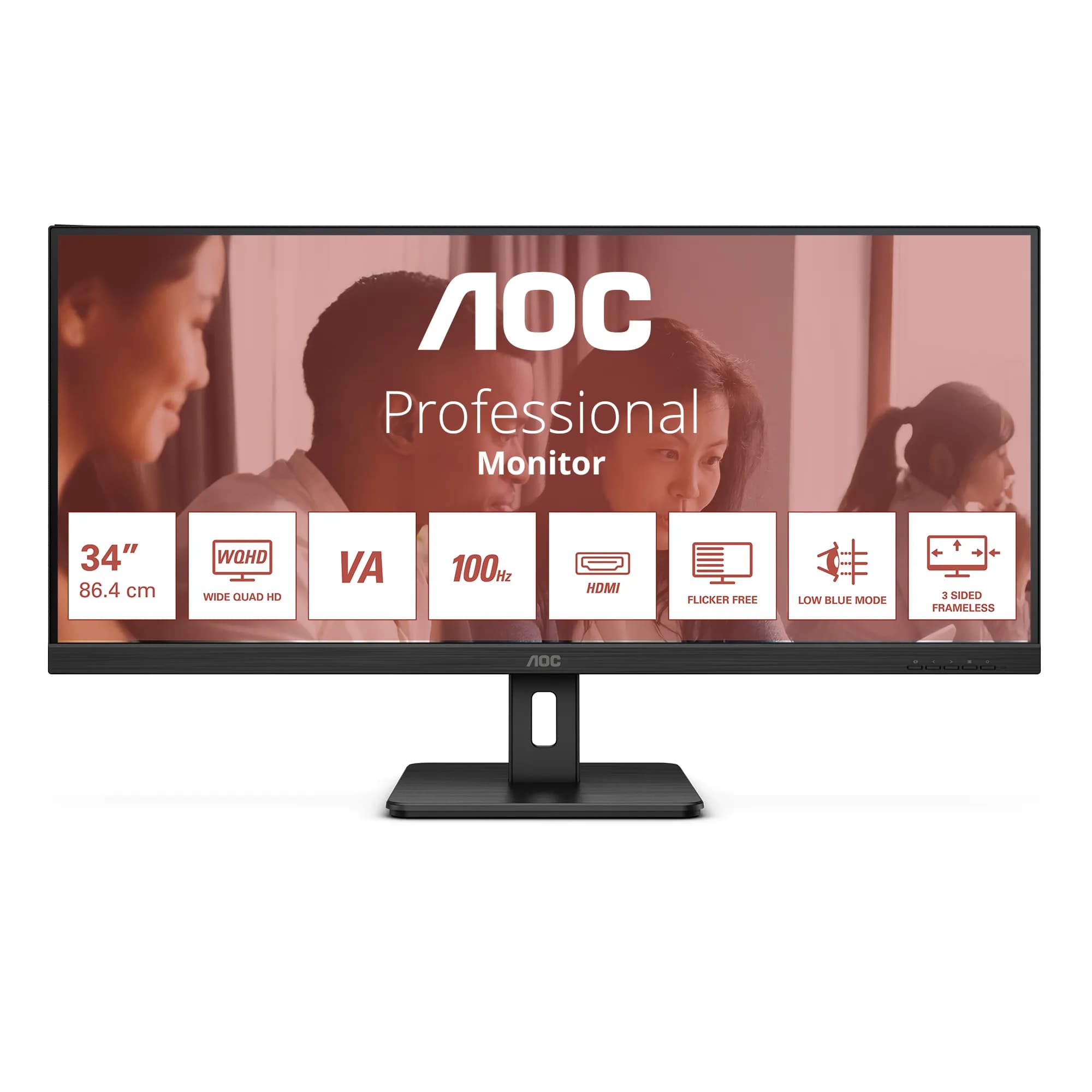 AOC U34E2M 34" UWQHD, VA -näyttö