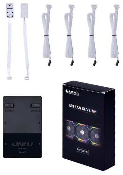 Lian Li UNI HUB SL-INF L-Connect 3 PWM ARGB -tuuletinohjain, valkoinen