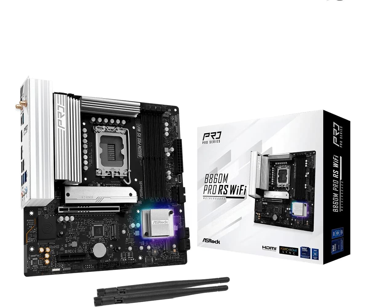 ASRock B860M Pro RS WiFi LGA1851 mATX -emolevy