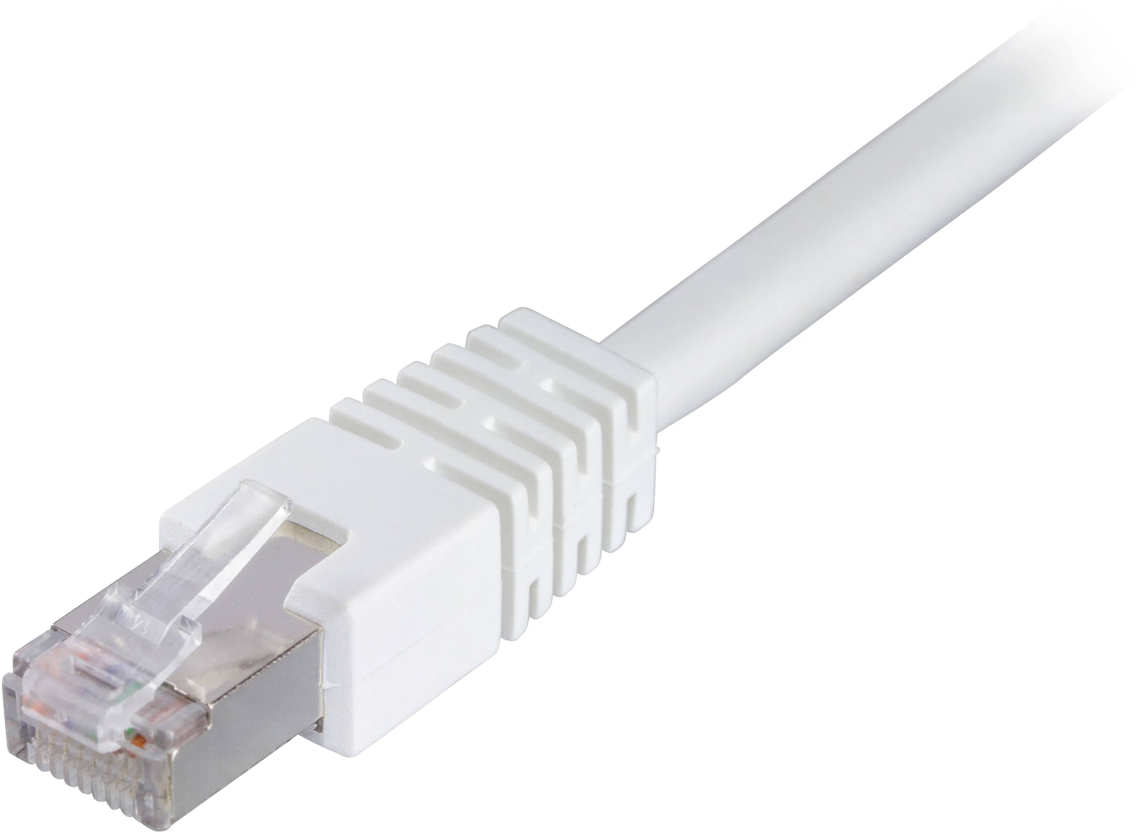Deltaco Cat6 F/UTP RJ45 3.5m -verkkokaapeli, valkoinen