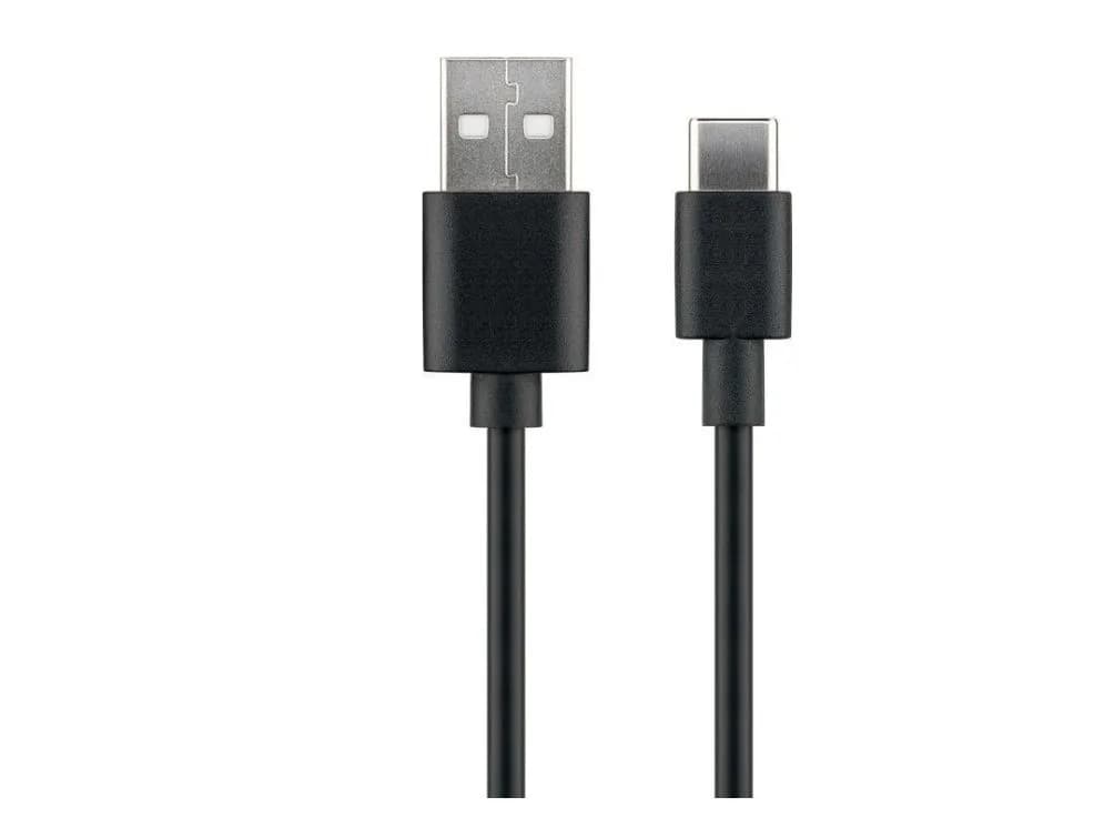 MicroConnect USB-C – USB-A -kaapeli, 0,5 m, musta