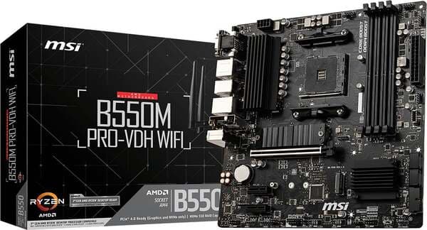 MSI PRO B550M-B AM4 mATX -emolevy