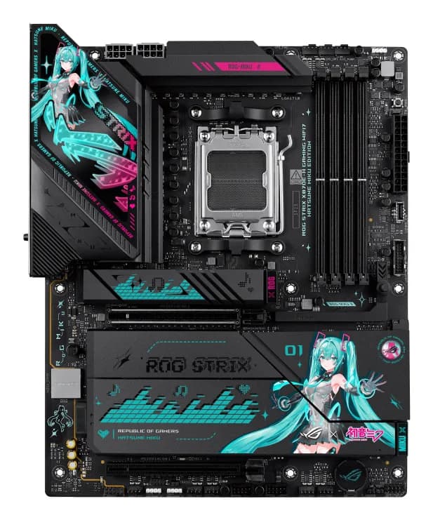 Asus ROG Strix X870E-H Gaming Hatsune Miku Edition WiFi 7 AM5 ATX -emolevy