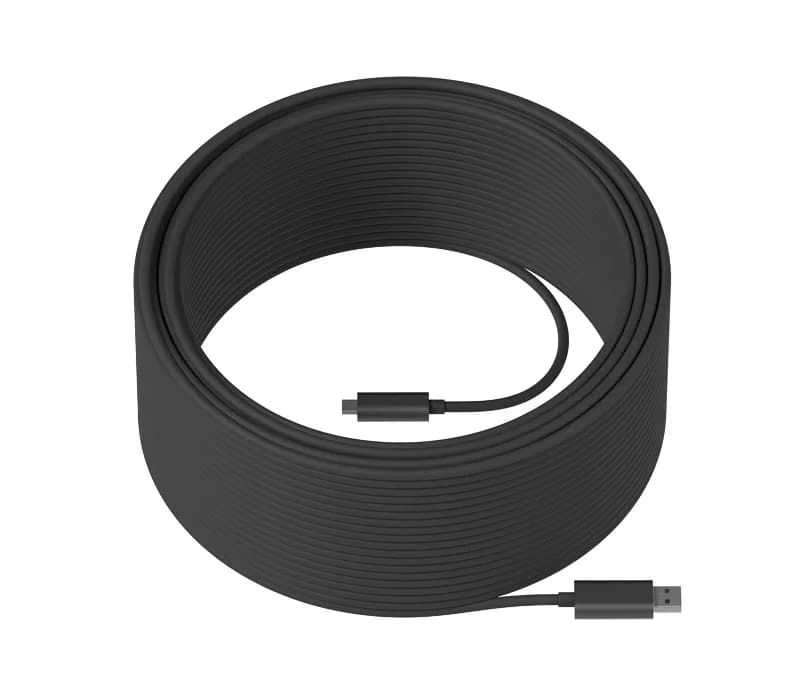 Logitech Strong USB-A – USB-C 3.2 Gen 2 -kaapeli, 45 m, musta