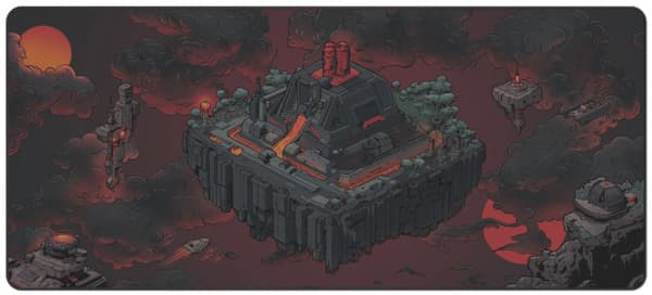 Mighty Setup Floating Island -pelihiirimatto, 900x400 mm