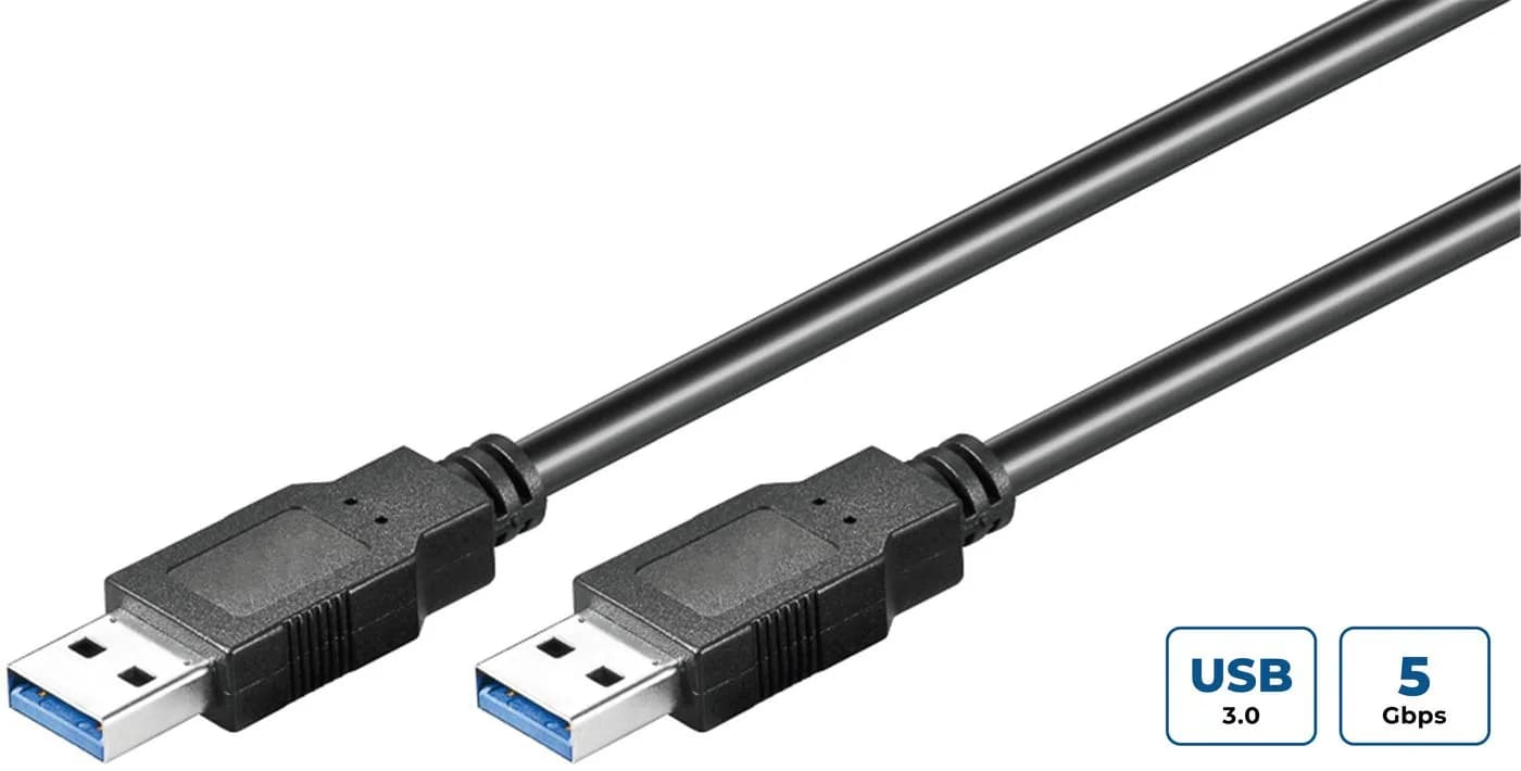 USB3.0  A-A 3m M-M, BLACK
