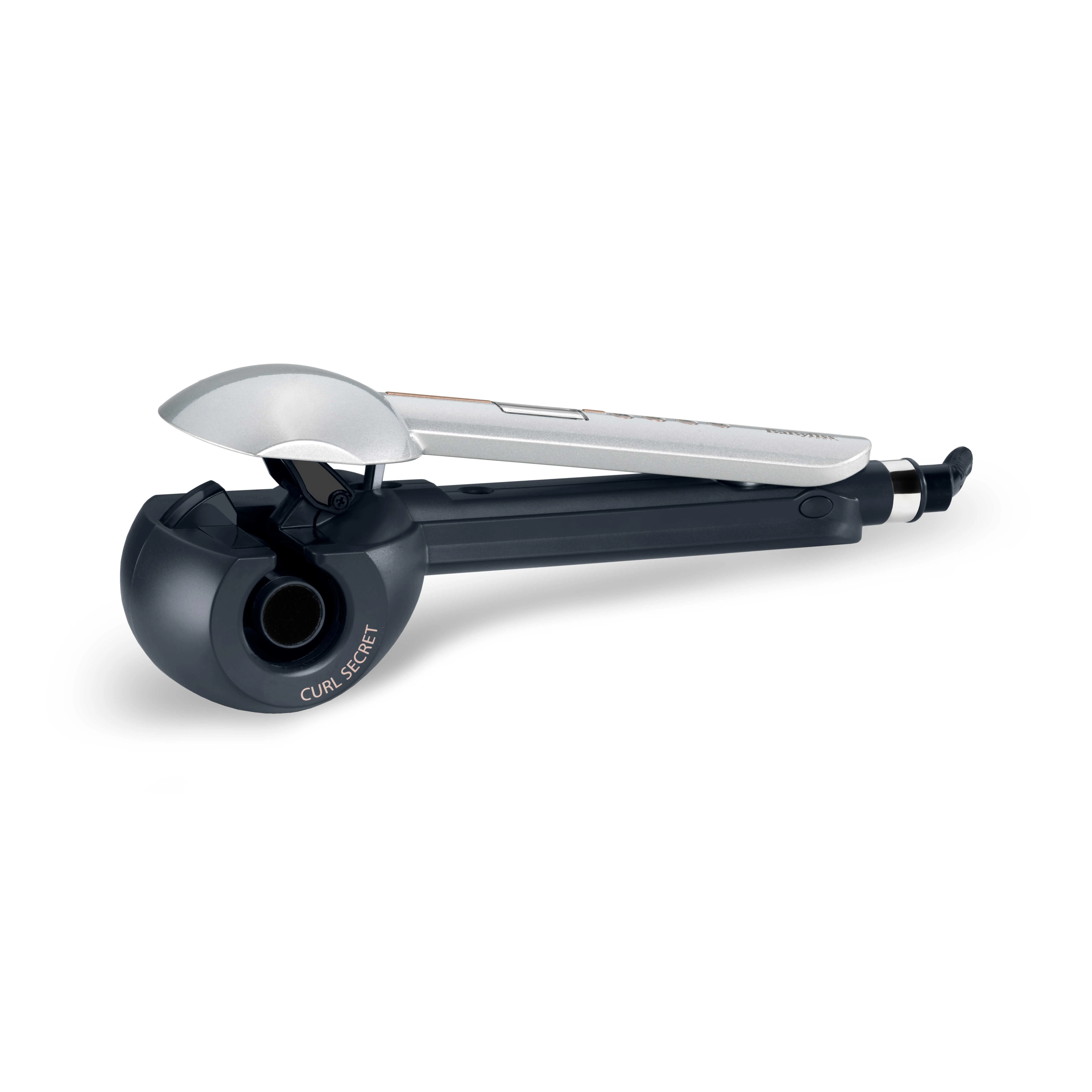 Babyliss Curl Secret Optimum -Automaattinen kiharrusrauta, Musta, Hopea