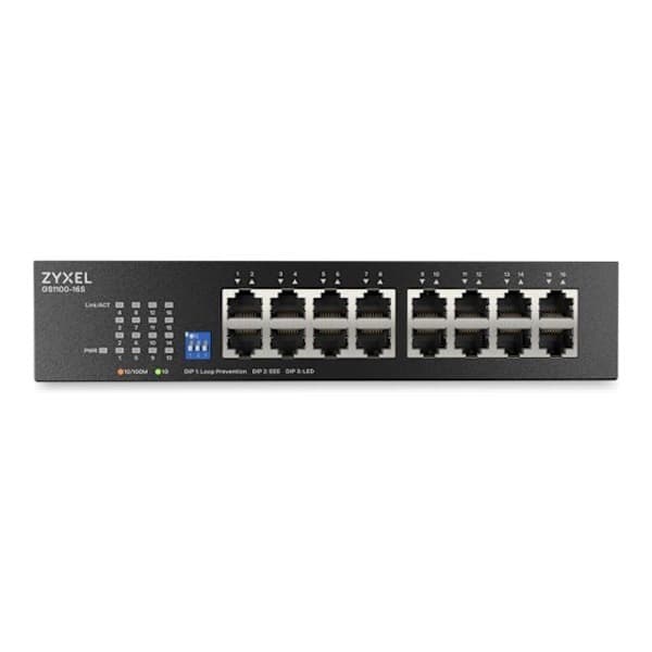 Zyxel GS1100-16S-EU0101F - 16-porttinen hallitsematon Gigabit Ethernet -verkkokytkin