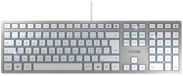 Cherry KC 6000 Slim -näppäimistö, Cherry SX, hopea