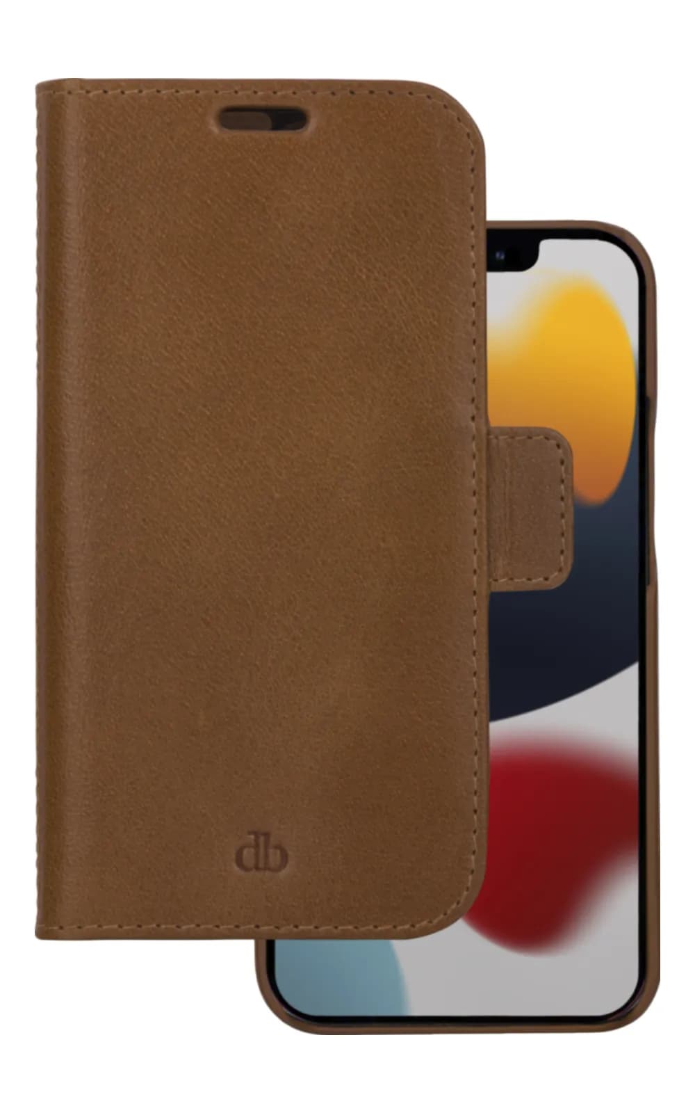 Dbramante1928 Lynge, iPhone 13 Pro Max -lompakkokotelo, Ruskea