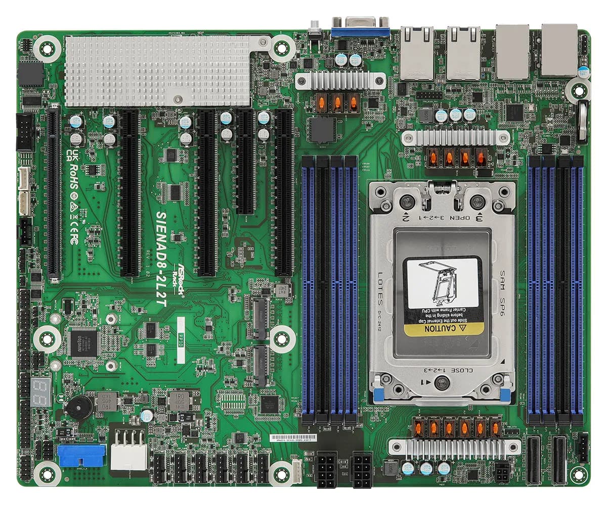 ASRock Rack SIENAD8-2L2T SP6 ATX-emolevy